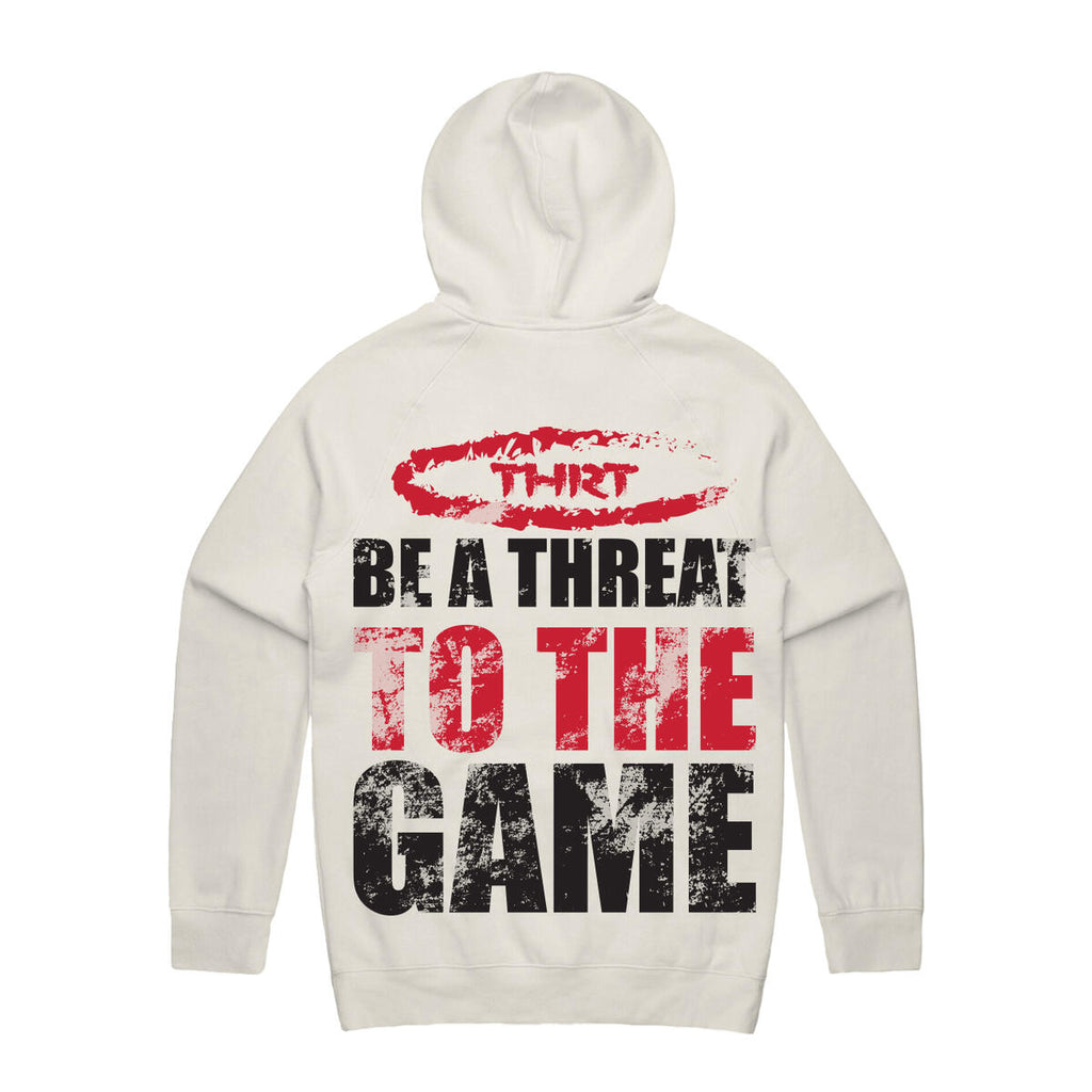 Threat To The Game Super Heavy Weight Hoodie - Natural