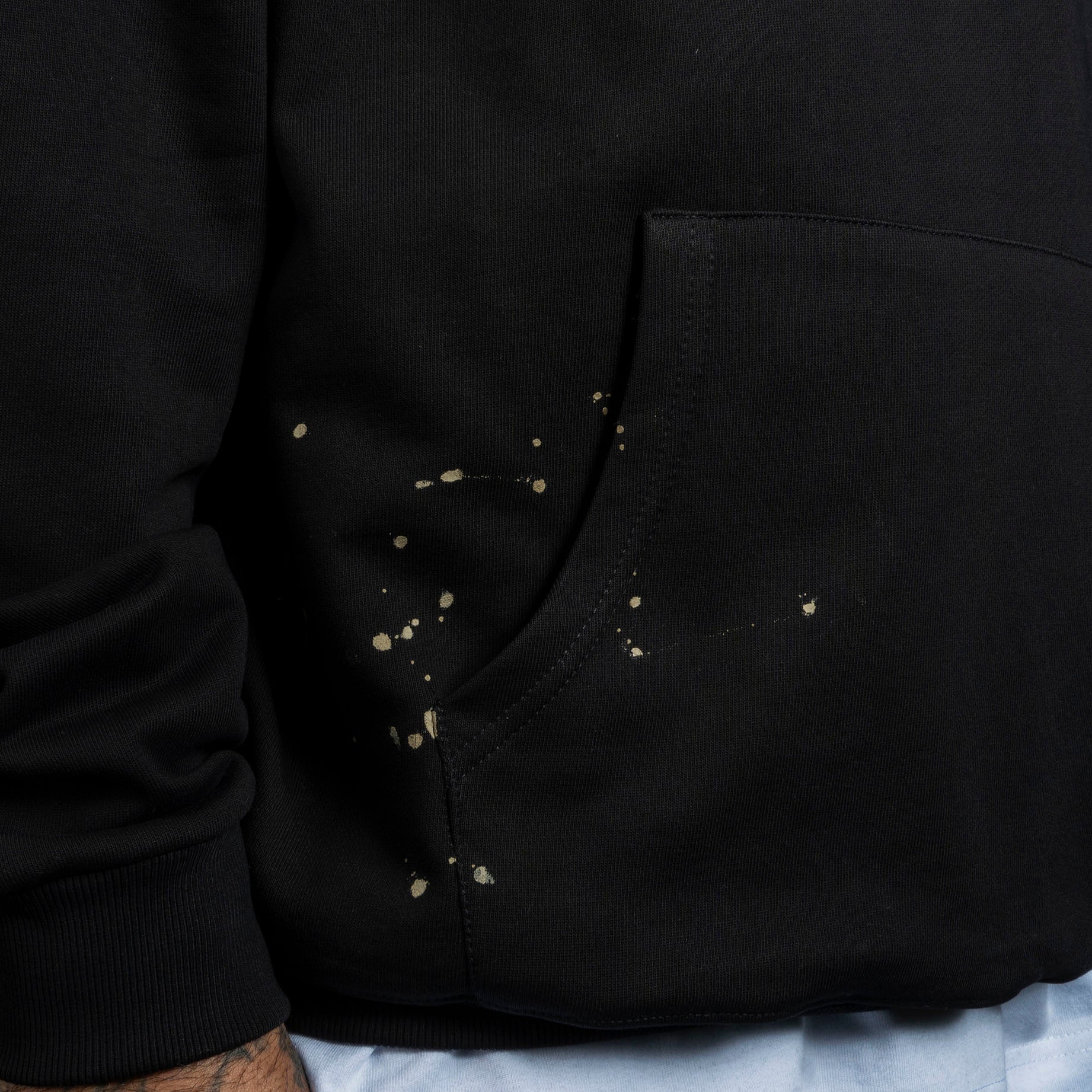 ABOVE THE REST MINERAL HOODIE - BLACK | THRT DENIM