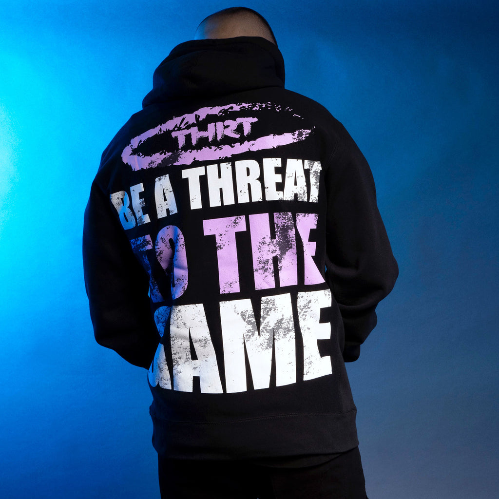 Threat To The Game Super Heavy Weight Hoodie - Black