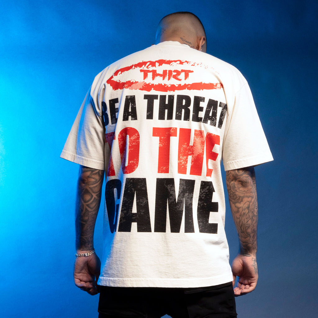 Threat To The Game Heavy Weight Tee - Natural